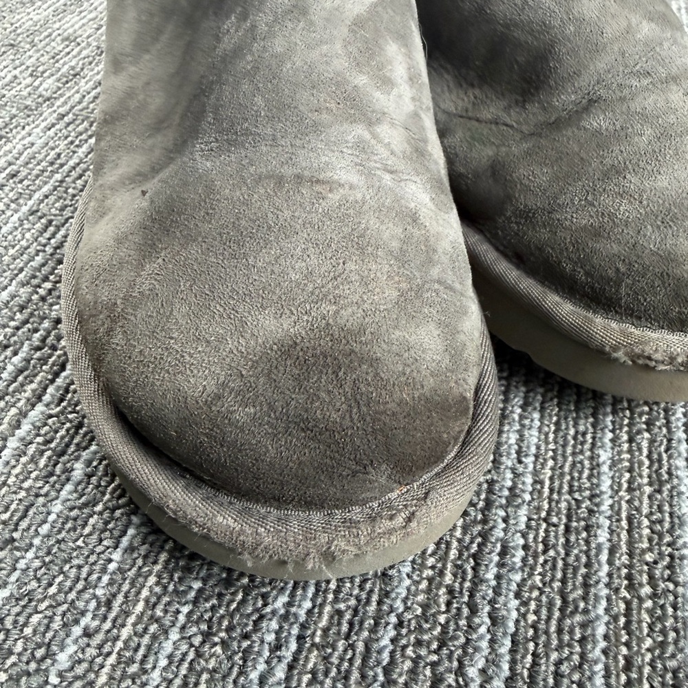 Ugg Gray Ugg Bailey Button Shearling Suede Boots … - image 4